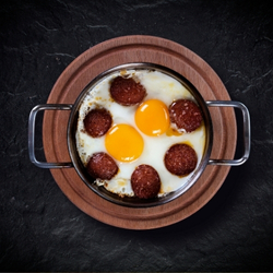 Eggs with Turkish Sausage